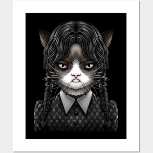 Wednesday Addams CAT Posters and Art